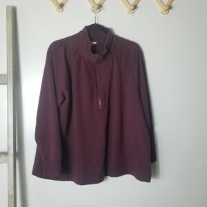 TERRA & SKY QUARTER ZIP SWEATSHIRT SIZE 1X
